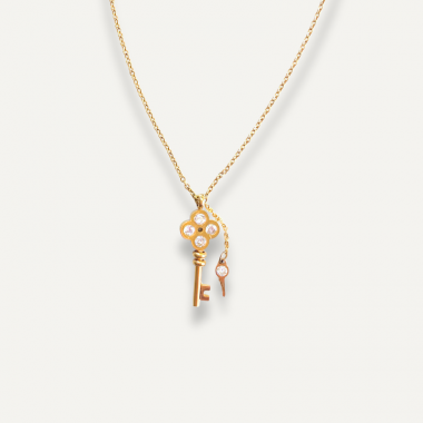 Collier Clé Scintillante