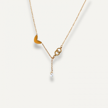 Collier Cœur Entrelacé