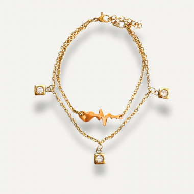 Bracelet Battement de Cœur Scintillant