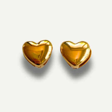 BOUCLES COEUR BRILLANT DORÉ