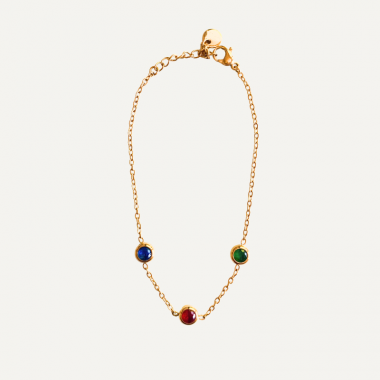 Bracelet de pierres colorées