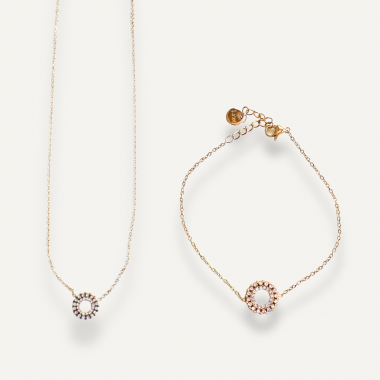 Bracelet Cercle de Strass Doré