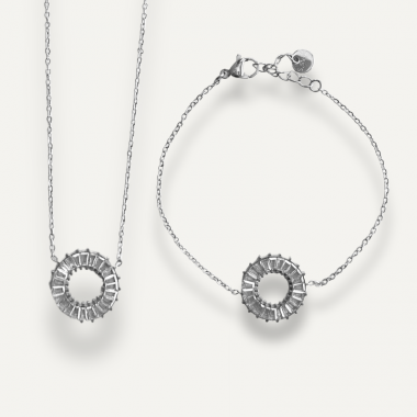 Collier Cercle de Lumière Argenté