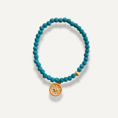Bracelet Roue de Fortune Turquoise