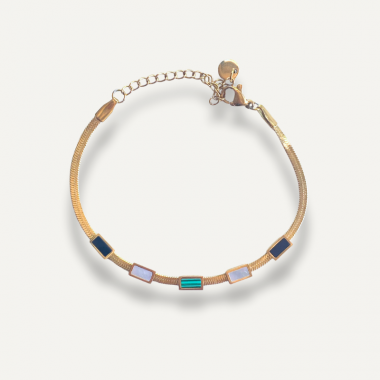 Bracelet Serpente Rectangles Minéraux