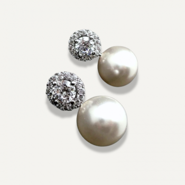 Boucles Perle Diamantée